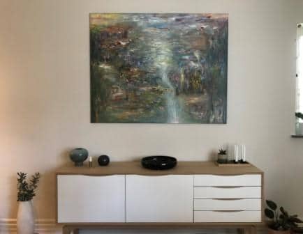 Painting of Eme O. Willie 115 x 150 cm Year 2018